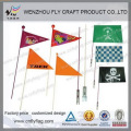 Good service factory directly 100d polyester flag for electric bike flags